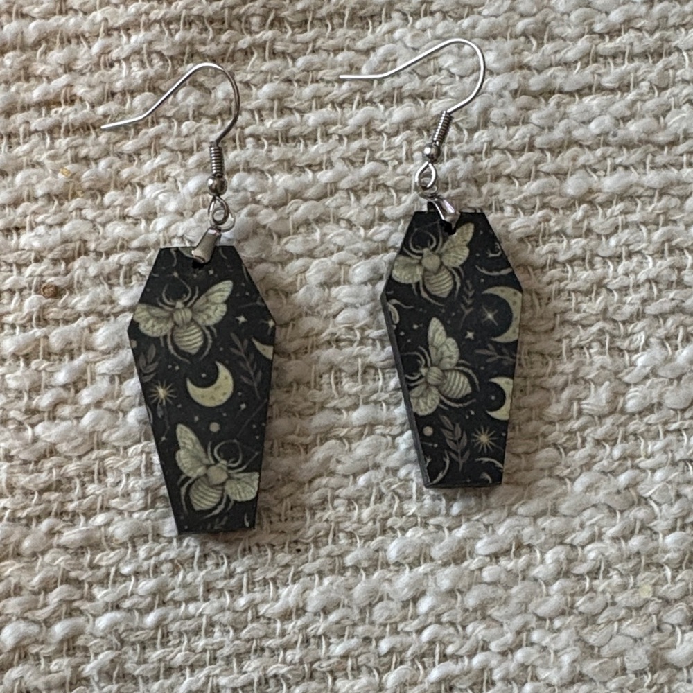 Moth earrings